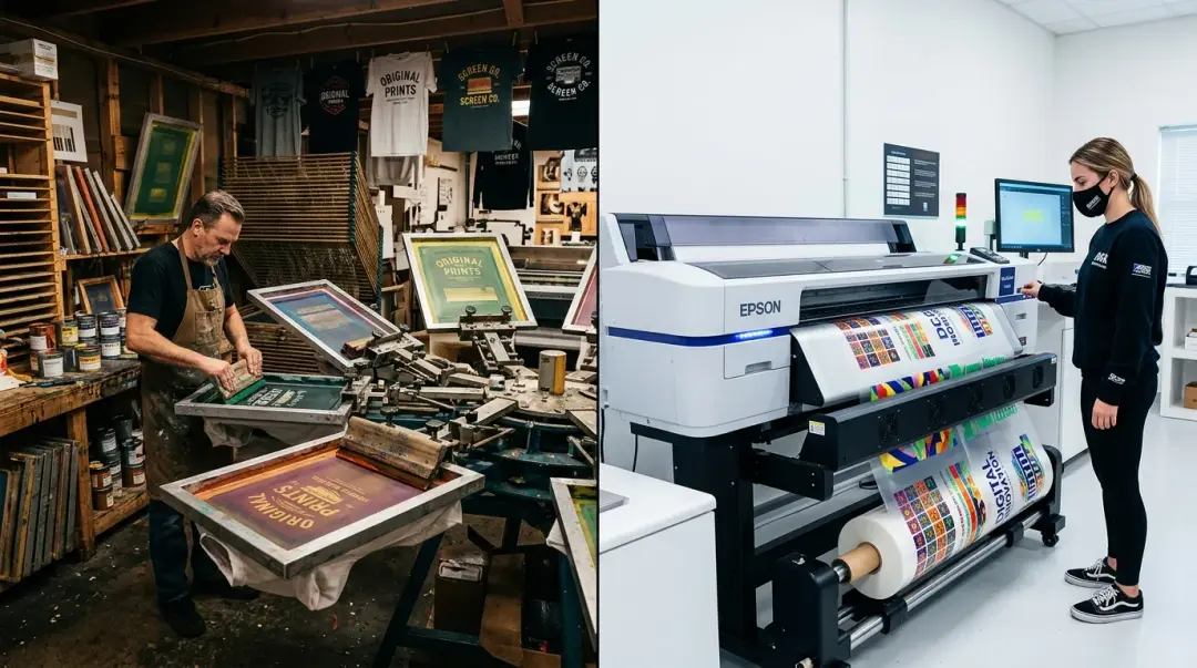 Screen Printing vs. DTF in 2026: An Honest Side-by-Side